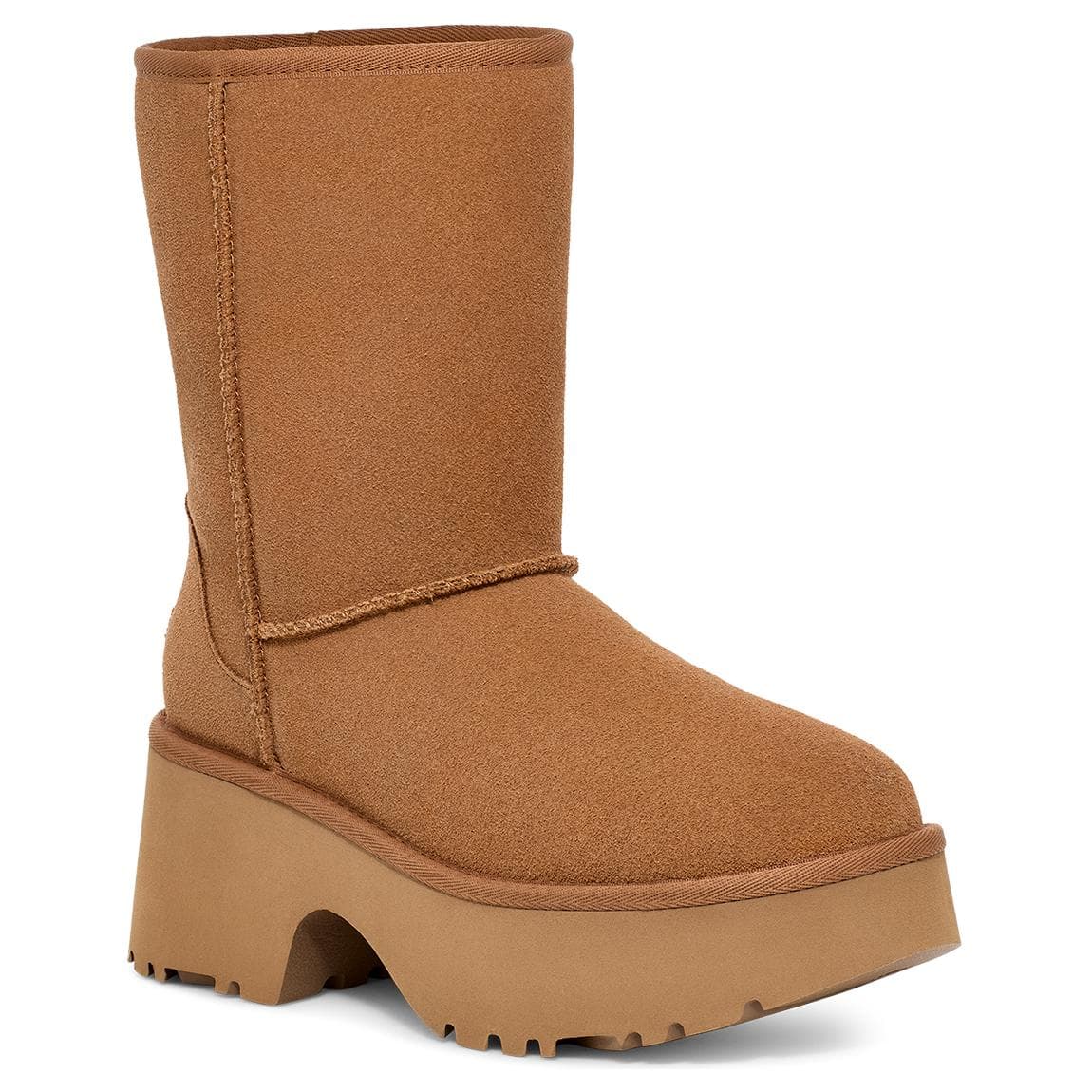 Сапоги UGG Спилок Коровья Кожа Женские Ботильоны Каштанового Цвета - изображение 3