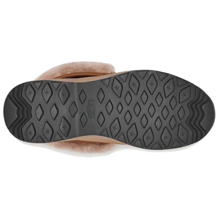 Ботинки уличные UGG Zaylee Кожа Теплоизоляционный Короткий MID Голень Аутдор Женский Коричневый - изображение 6