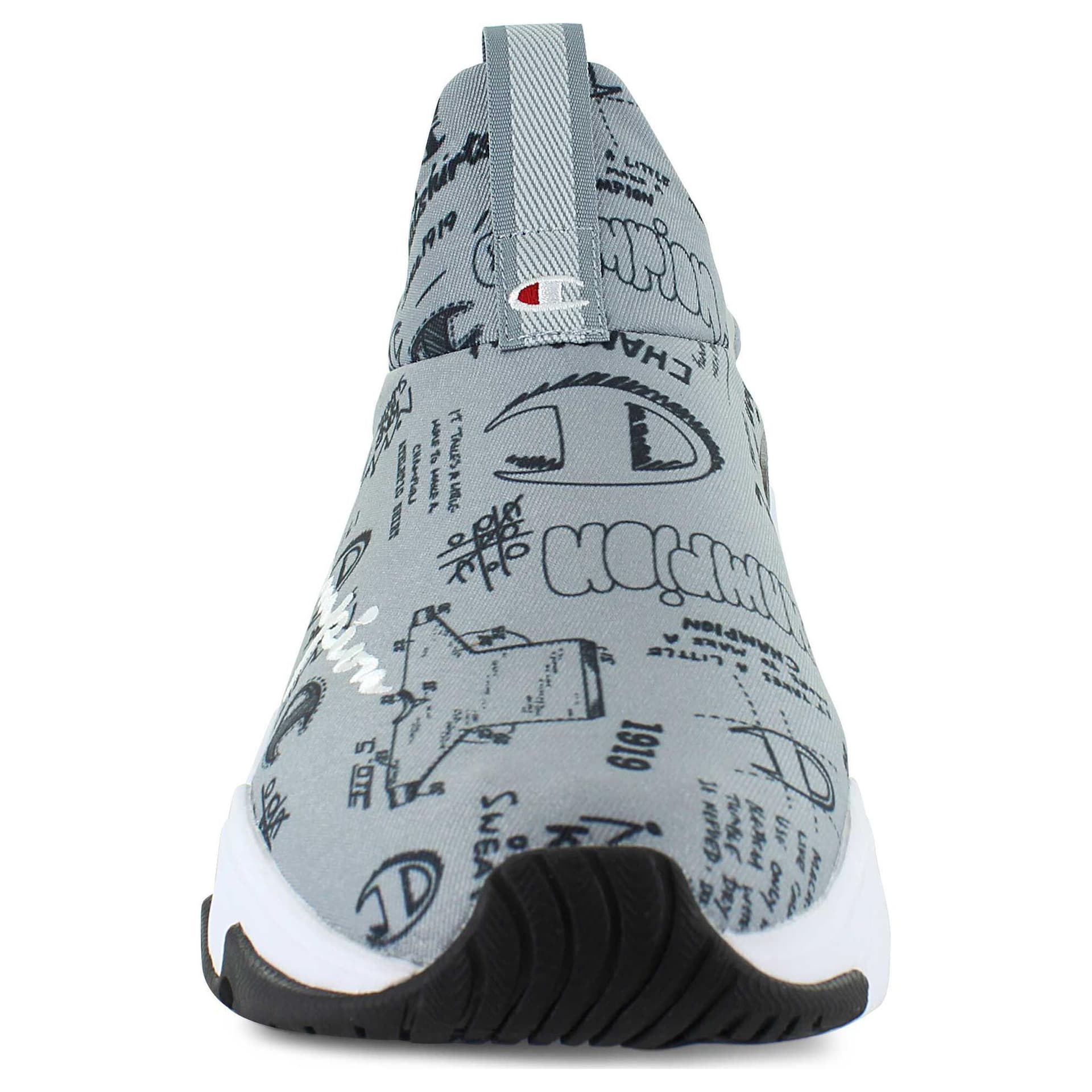 Кроссовки Champion Hyper APEX Doodle Ткань Низкий Верх Повседневная Обувь Мужская Серый - изображение 3