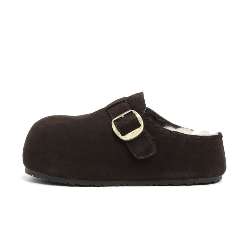 Сандалии CENTRAL KITTY TR Резина Пластиковая Мохнатая Обувь Birkenstock Унисекс Шоколад - изображение 1