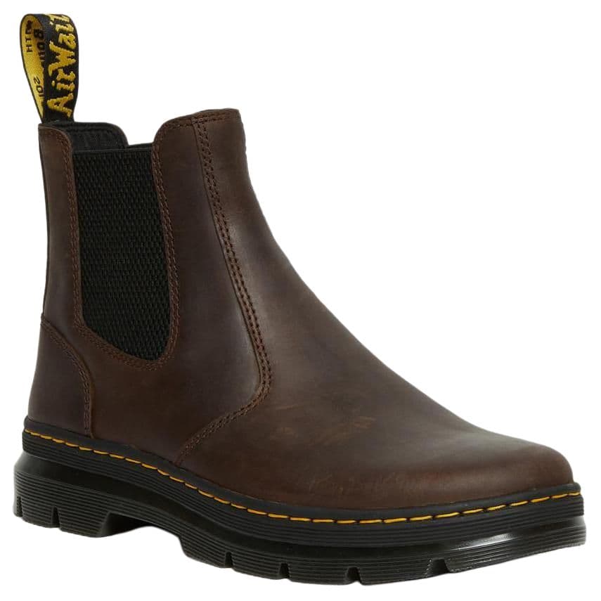 Ботинки челси Dr.Martens Кожа Короткий Челси Унисекс Темно-коричневый - изображение 3