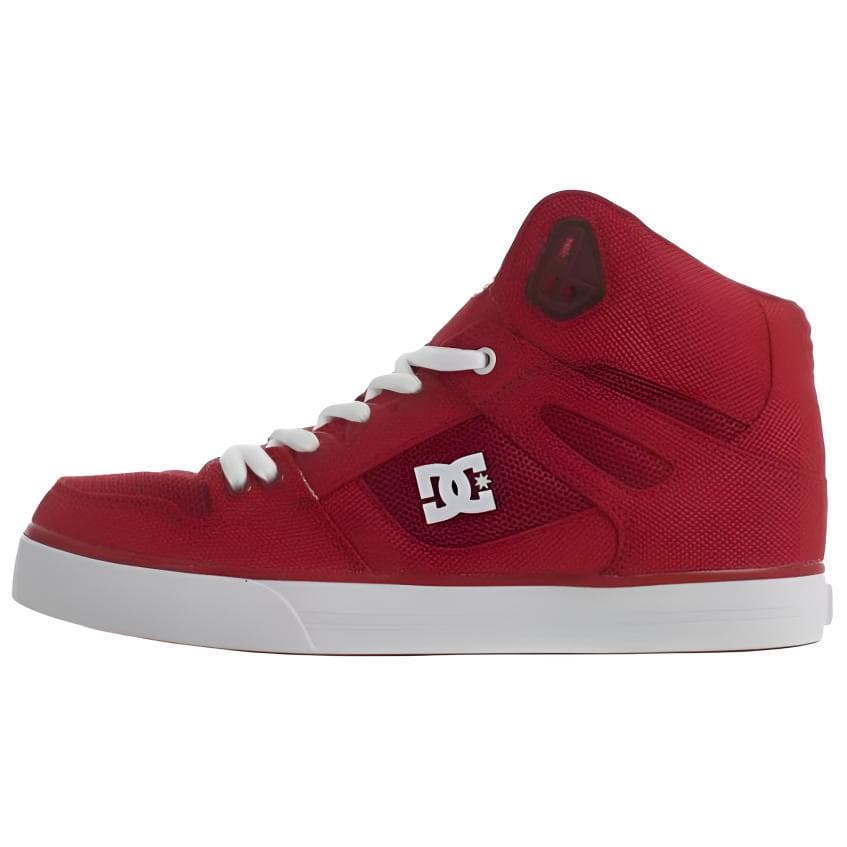 Кроссовки DCSHOES DC PURE Лицевая коровья кожа Унисекс Ярко-красный Хай-топы Повседневная обувь для скейтборда Термозащитный Противоскользящий Амортизация Быстросохнущий Износостойкий Баланс Легкий Дышащий Поддержка Увеличение роста Гигроскопичный - изображение 1