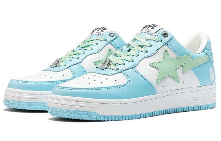 Кроссовки A BATHING APE STA Low Blue Green - изображение 2
