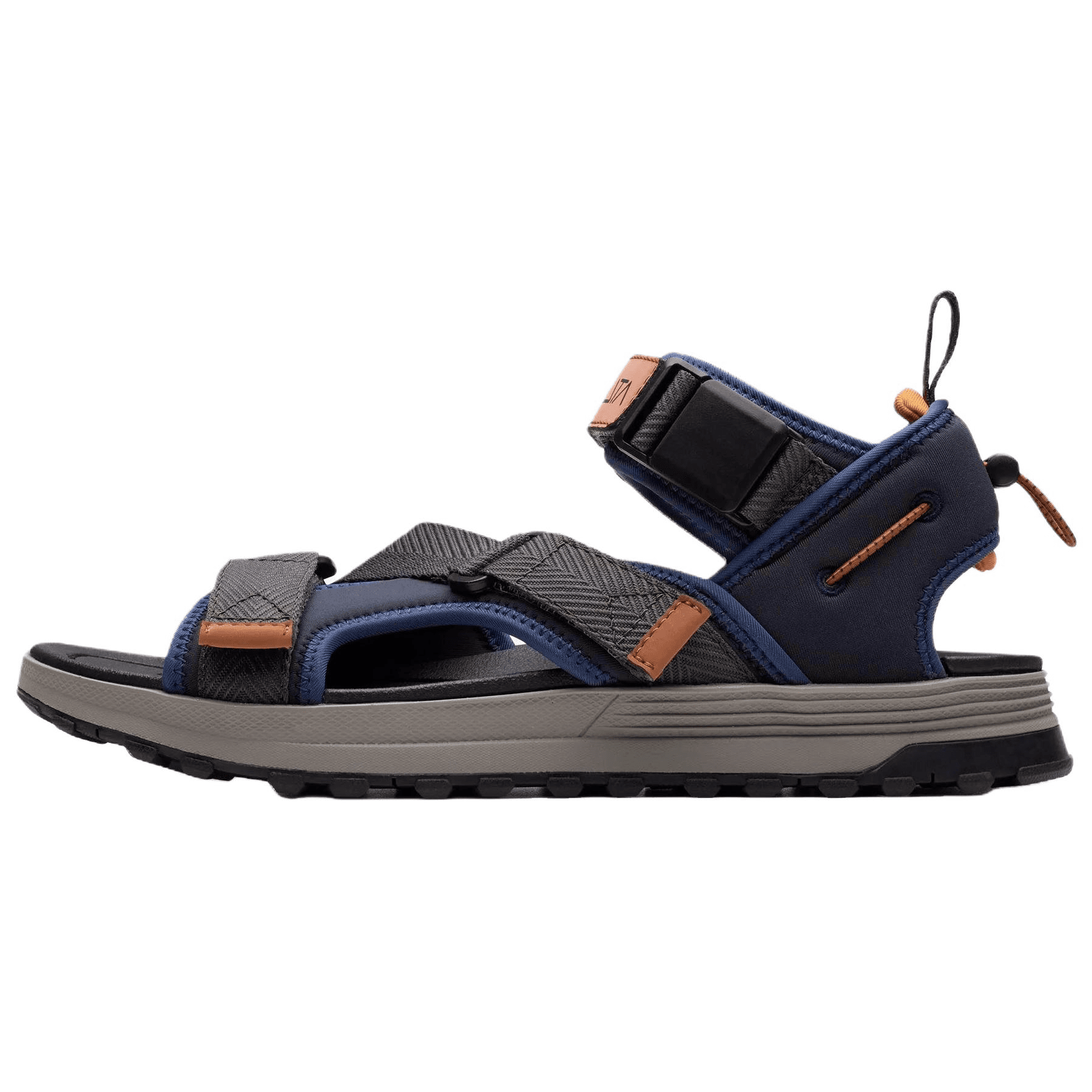Сандалии с ремешком Clarks ATL TREK Прилив Бычья замша Пляжные сандалии Мужской Морской синий - изображение 1