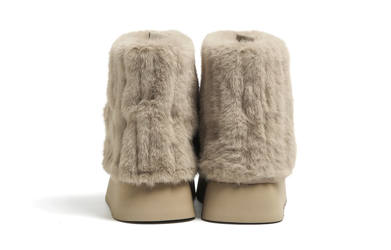 Ботинки зимние FOREVER 21 Сноубутсы Бежевые Женские - изображение 5