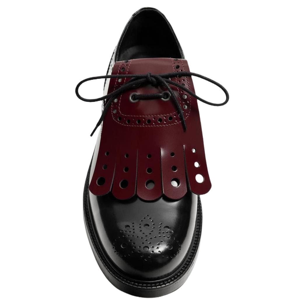 ZARA X Harry Lambert Мужские туфли из коровьей кожи черные - изображение 4