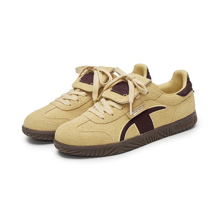 Кроссовки Champion T Head Немецкие армейские кроссовки Low Top Скейтбординг Женские Смола Желтый Бургунди - изображение 3