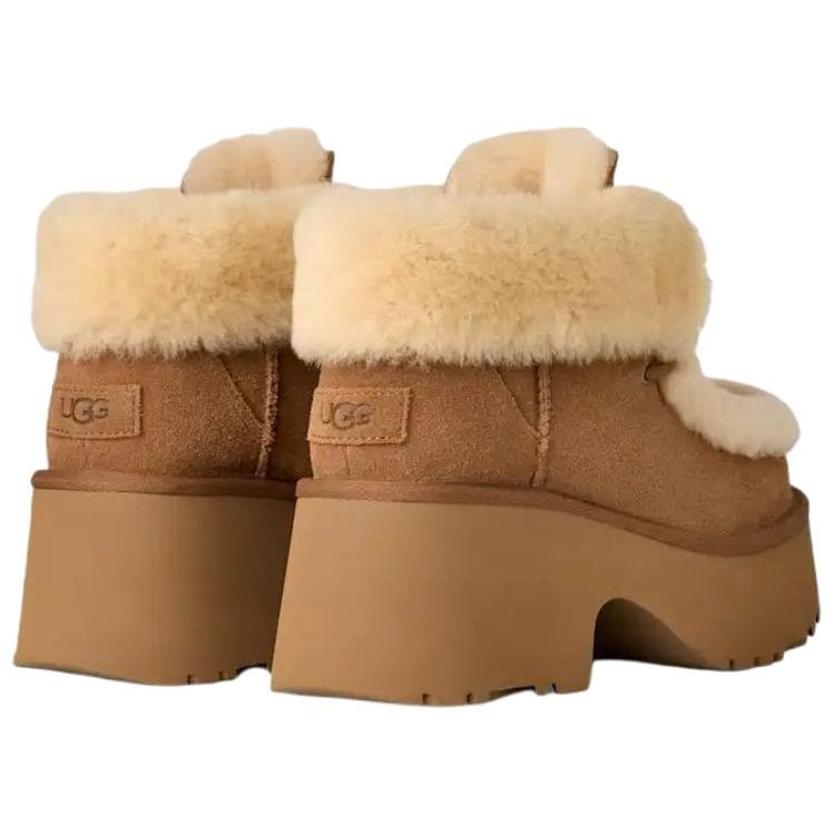 Ботинки зимние UGG Esmee Искусственная замша Термический Мода Удобный с флисовой подкладкой Зимние ботинки Женские Каштановый - изображение 4
