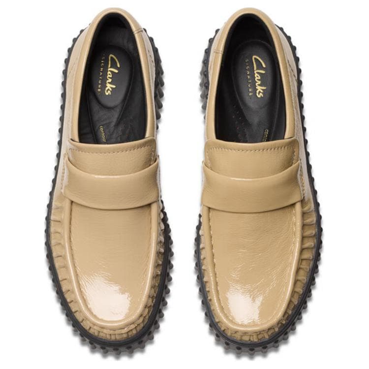 Лоферы Clarks Коровья кожа Удобные Лоферы Женские Светло-коричневые - изображение 4