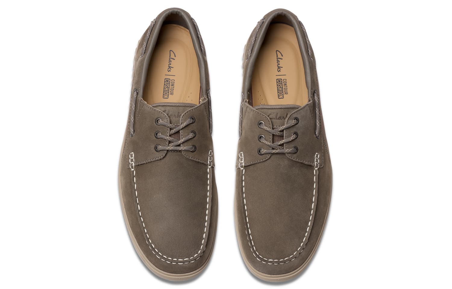 Clarks Топсайдеры Серый 261826297 Мужской - изображение 3
