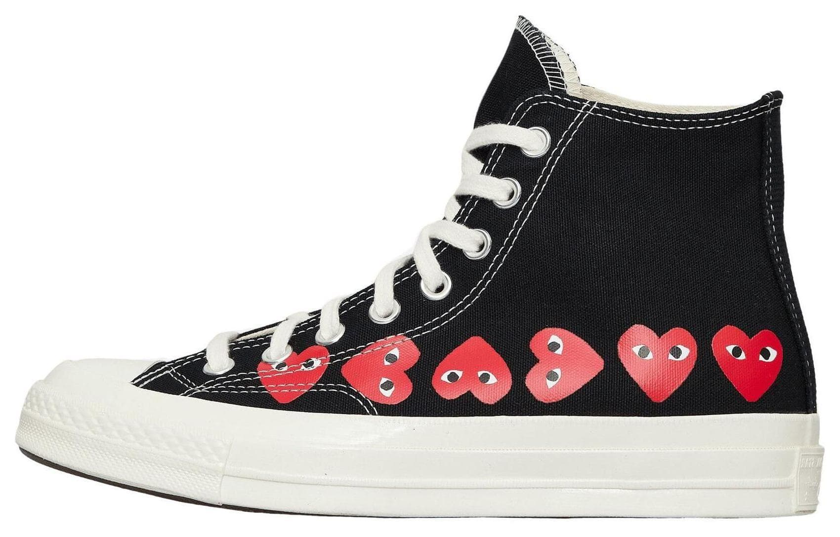 Кроссовки Converse x CDG Play Multi Heart Chuck 70 Hi - изображение 1