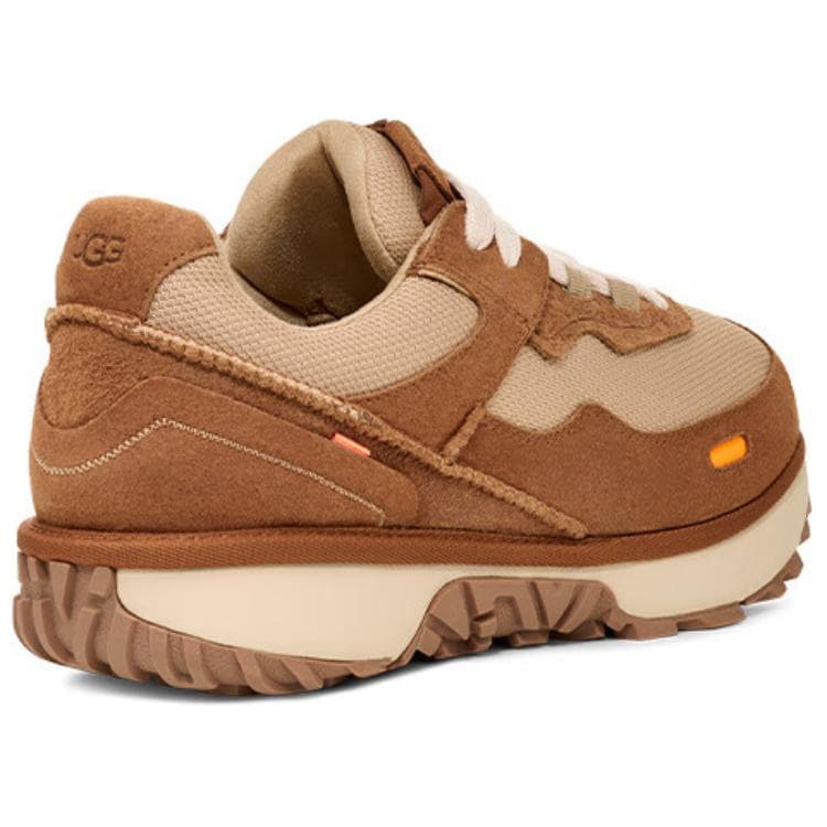 Кроссовки UGG RetroFi Спилок Коровья Кожа Противоскользящие Низкие Повседневные Мужские Коричневые Туфли - изображение 6