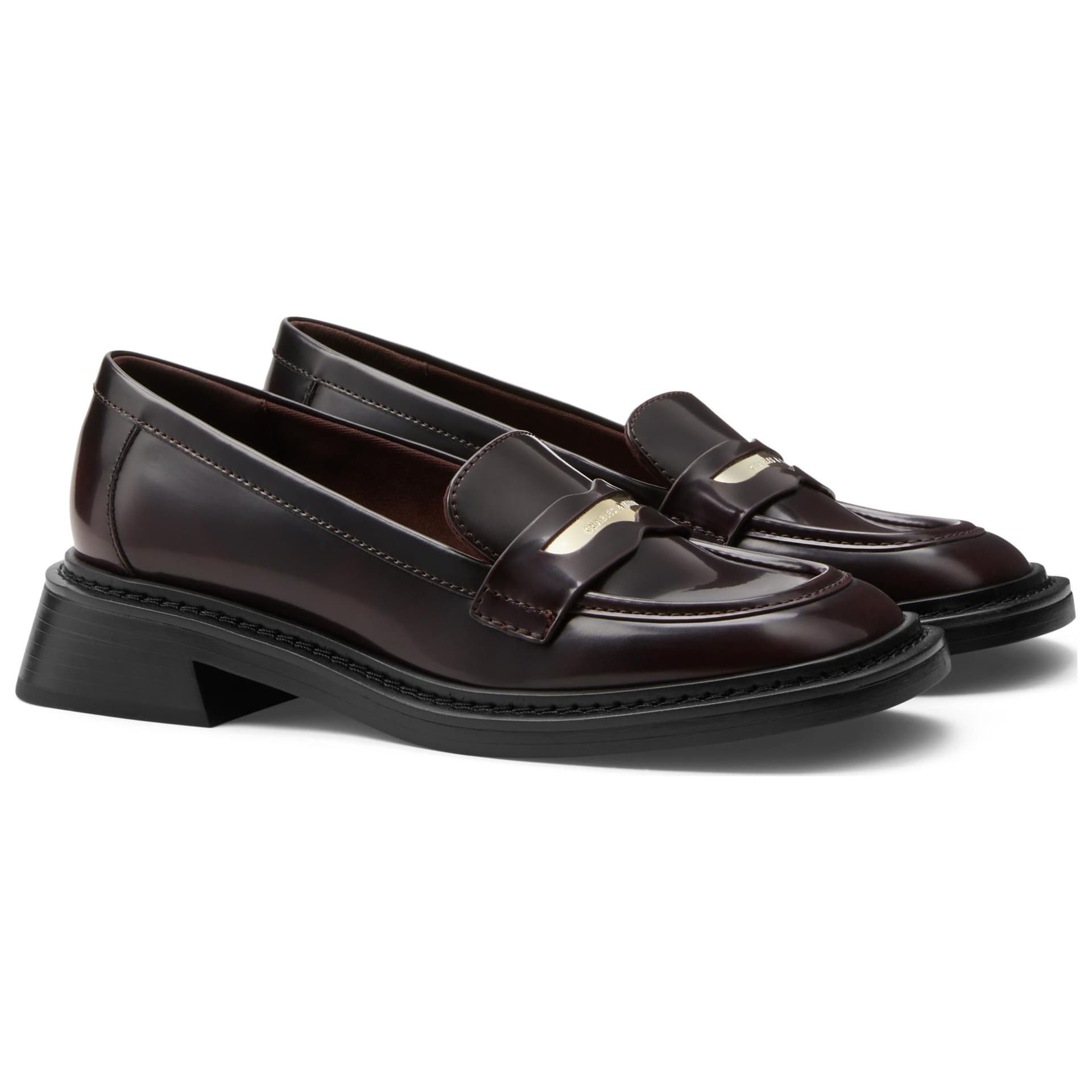 Лоферы CHARLES&KEITH PU Лоферы-слипоны Британский стиль 3,4 см Женский - изображение 5
