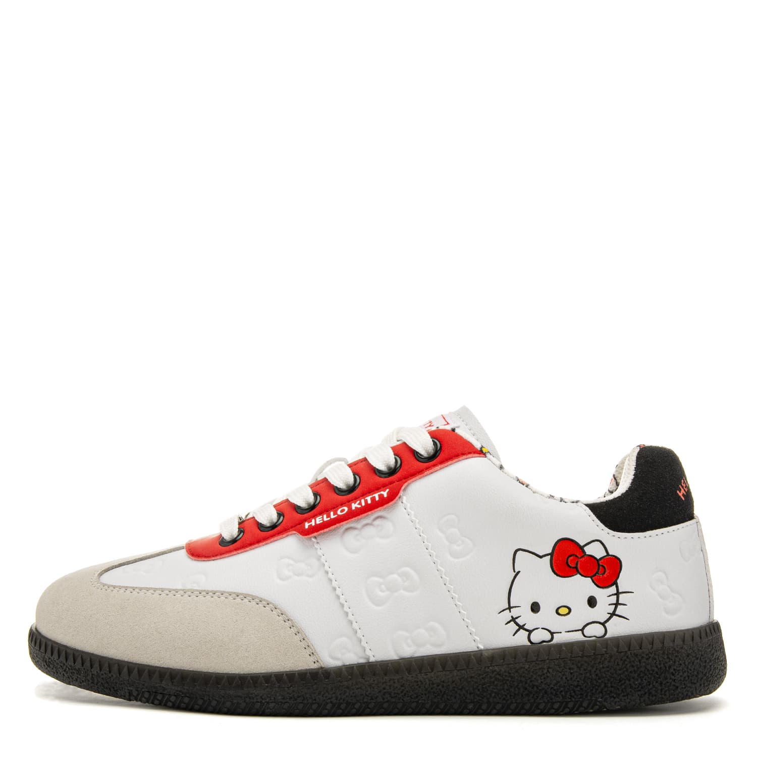 Кроссовки Sanrio x Hello Kitty Микрофибра Искусственная Кожа Устойчивая к Износу Увеличивающая Высоту Низкий Топ - изображение 1