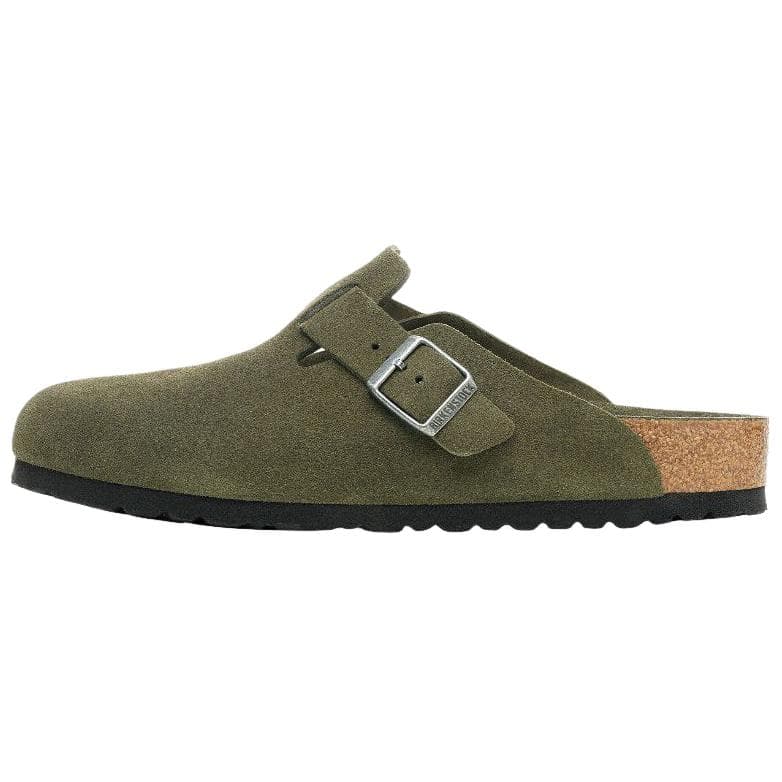 Сандалии Birkenstock Boston Soft Footbed ЭВА Отсутствие специальных функций Закрытые тапочки Унисекс Зелёный - изображение 1