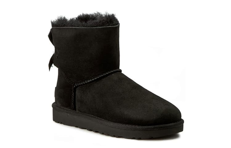 Ботинки зимние UGG Bailey Bow Short Black - изображение 3