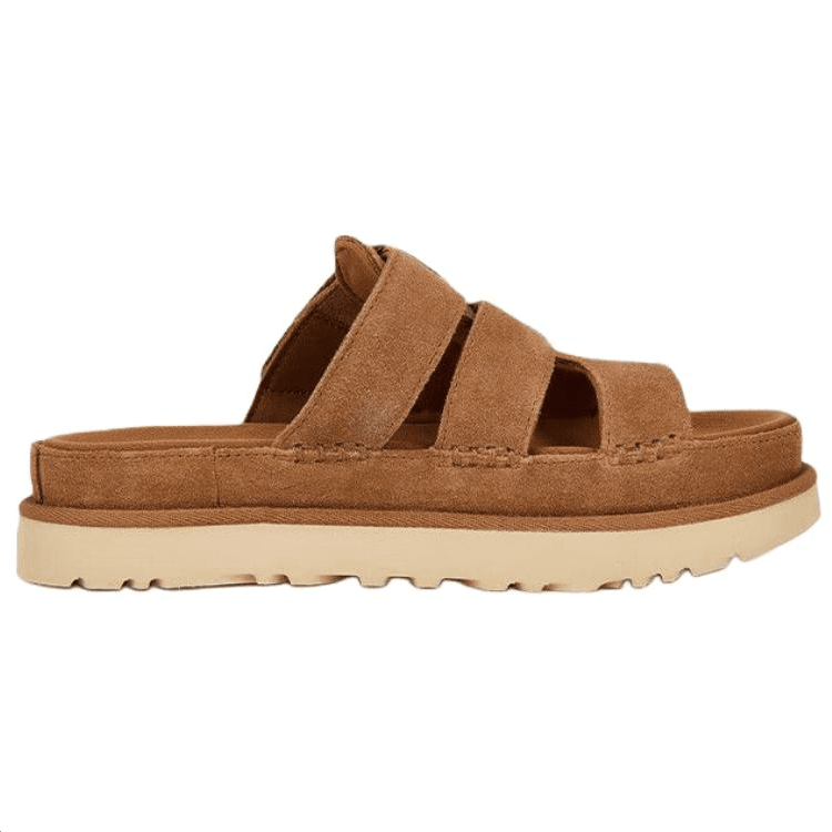 Сандалии UGG Износостойкие Шлепанцы Женские Каштановые - изображение 3