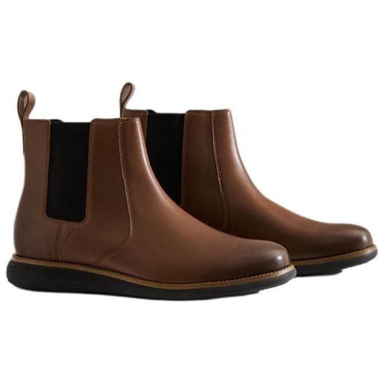 Ботинки челси Clarks Коровья кожа Короткий Челси 2,5 см Мужской Коричневый - изображение 3