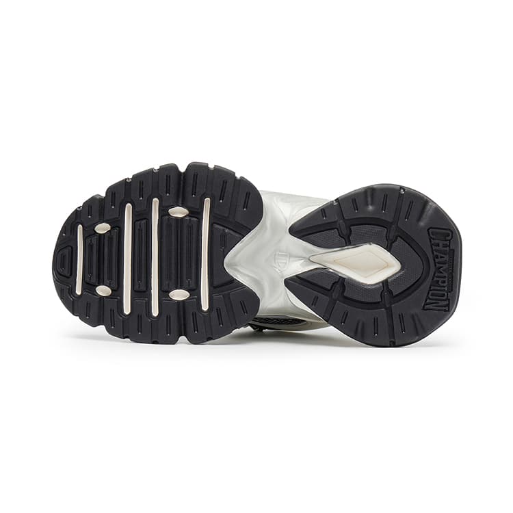 Кроссовки Champion Tooth Shark Shoes Пава Броня Низкие Кроссовки с Толстой Подошвой Женские Молочно-белый Черный - изображение 5