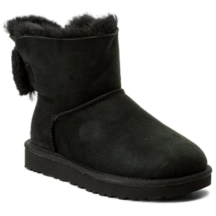 Ботинки зимние UGG Arielle Амортизация Короткие Снежные Ботинки Женские Черные - изображение 3