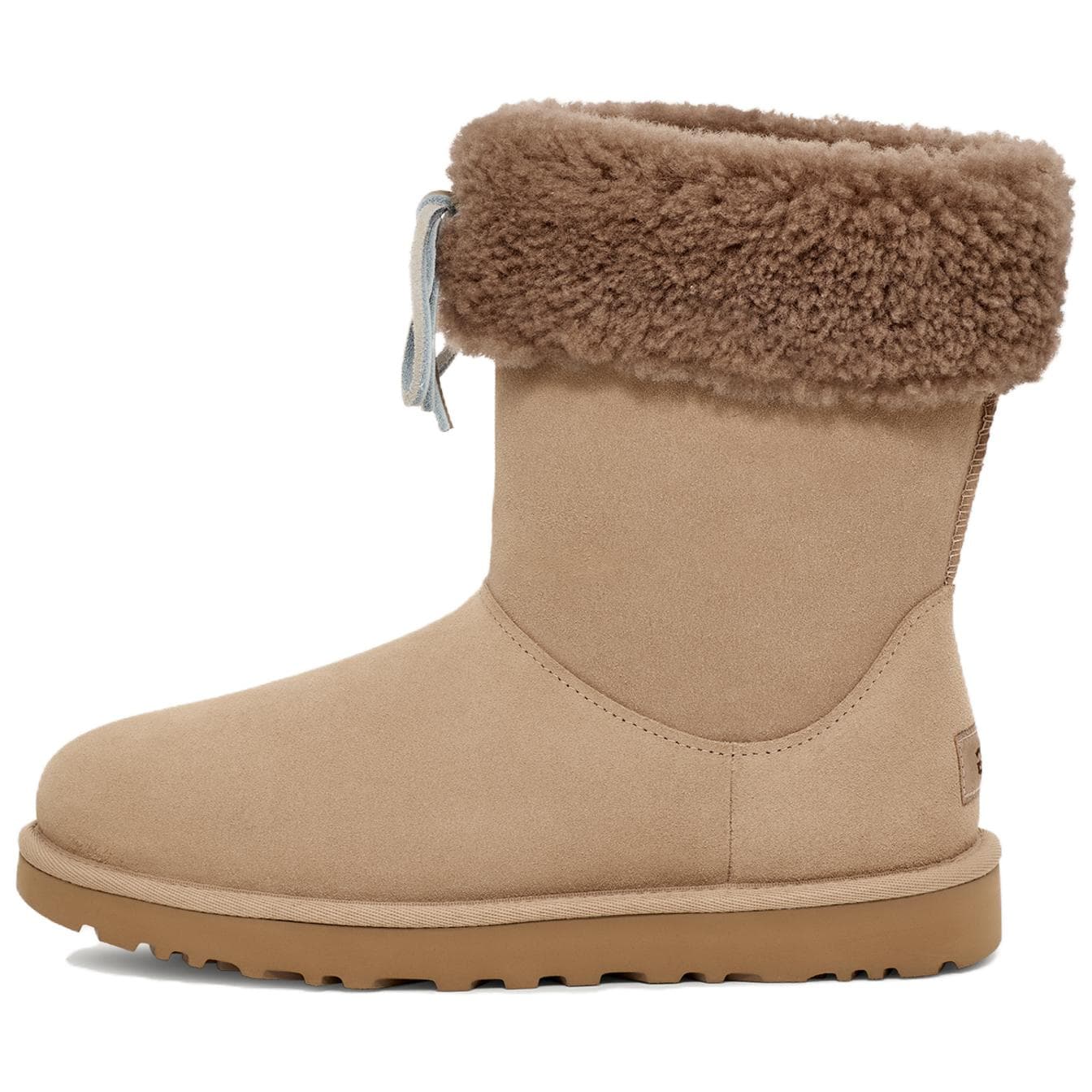 Ботинки зимние UGG Sarissa Короткие Снежные Ботинки Унисекс Бежевые - изображение 1