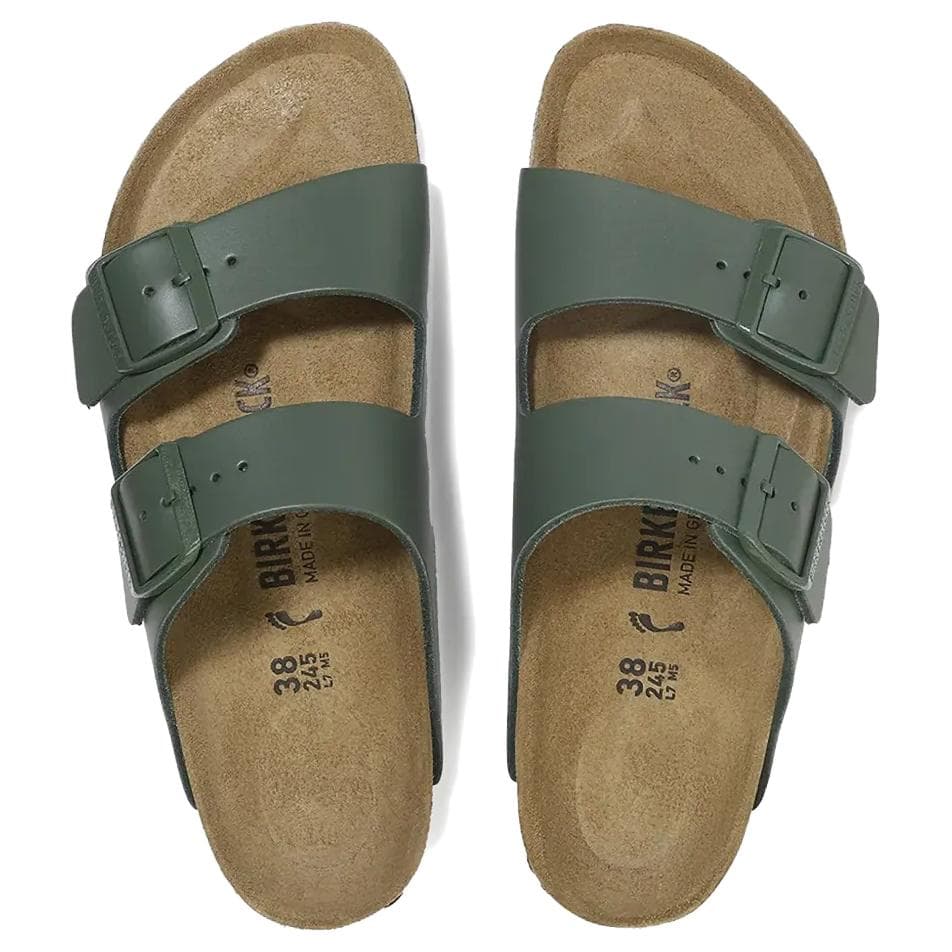Сандалии Birkenstock Шлепанцы Унисекс Темно-зеленый - изображение 3