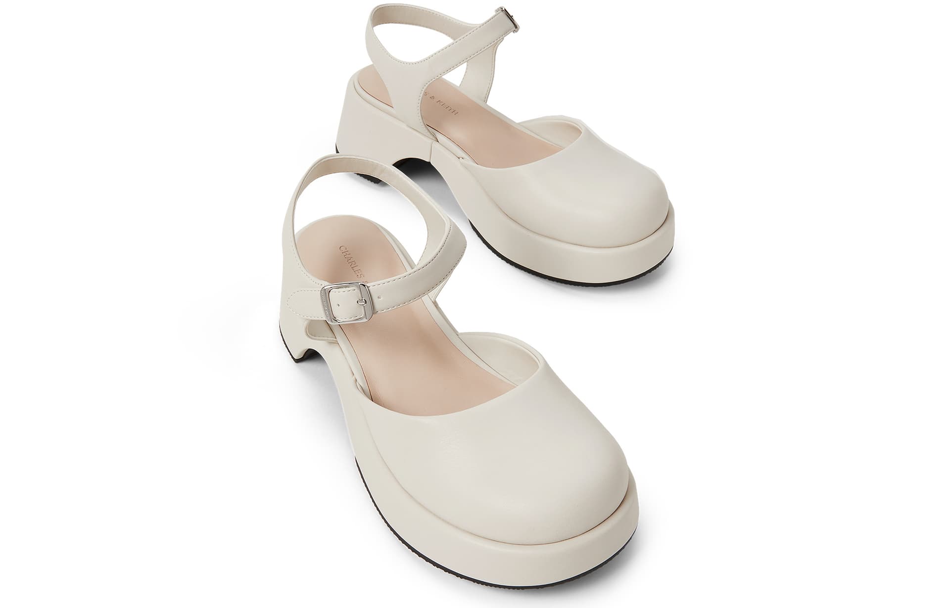 Шлёпанцы CHARLESKEITH ck PU 5.2cm BlackChalkBrown - изображение 3