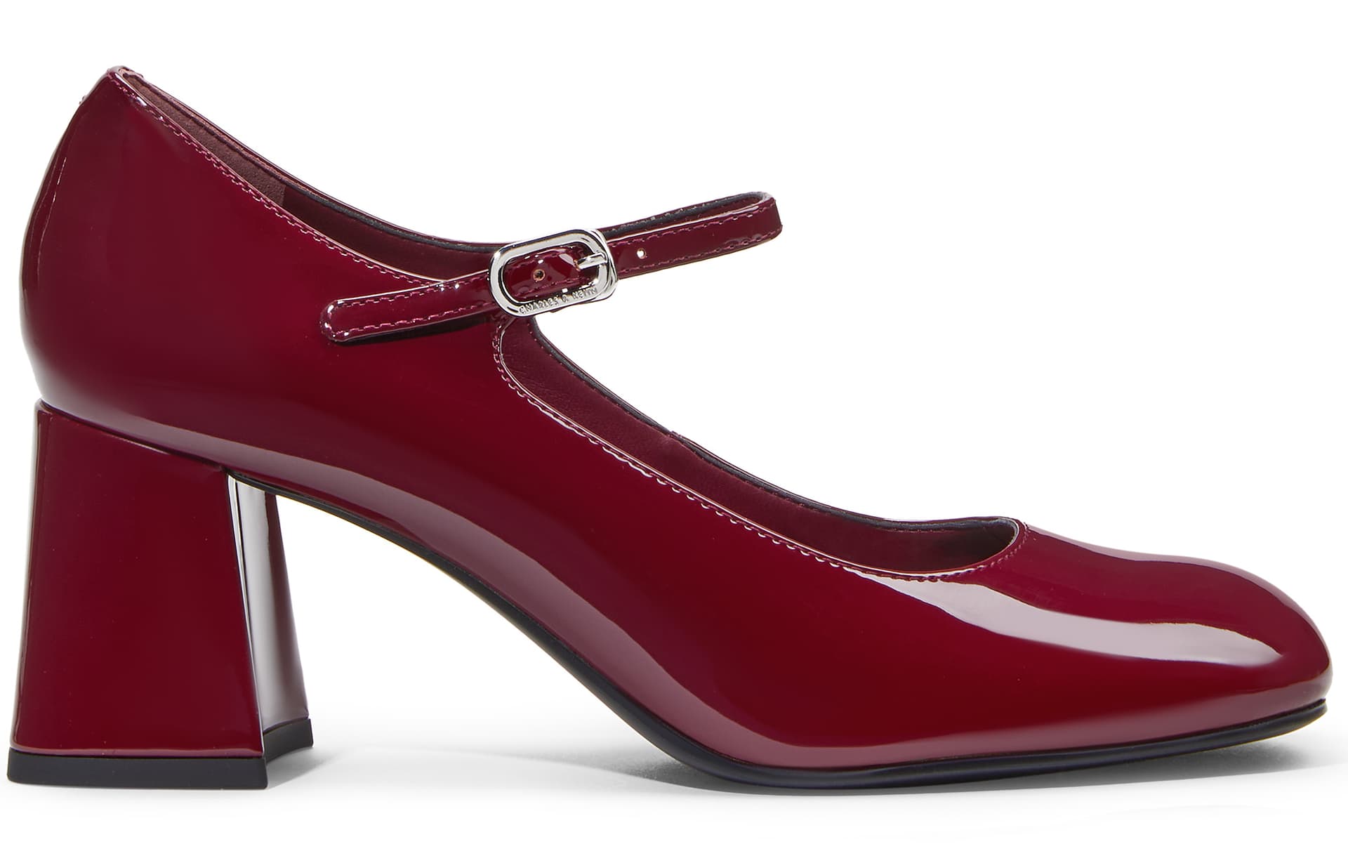 CHARLES&KEITH PU Французский ремешок на щиколотке Женские повседневные туфли Мэри Джейн с грубым каблуком 7,6 см Лакированная кожа Многоцветный - изображение 2