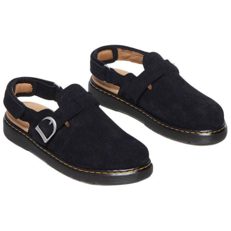 Тапочки Dr.Martens Спилок Коровья Кожа Повседневная Обувь Женская Черная - изображение 4