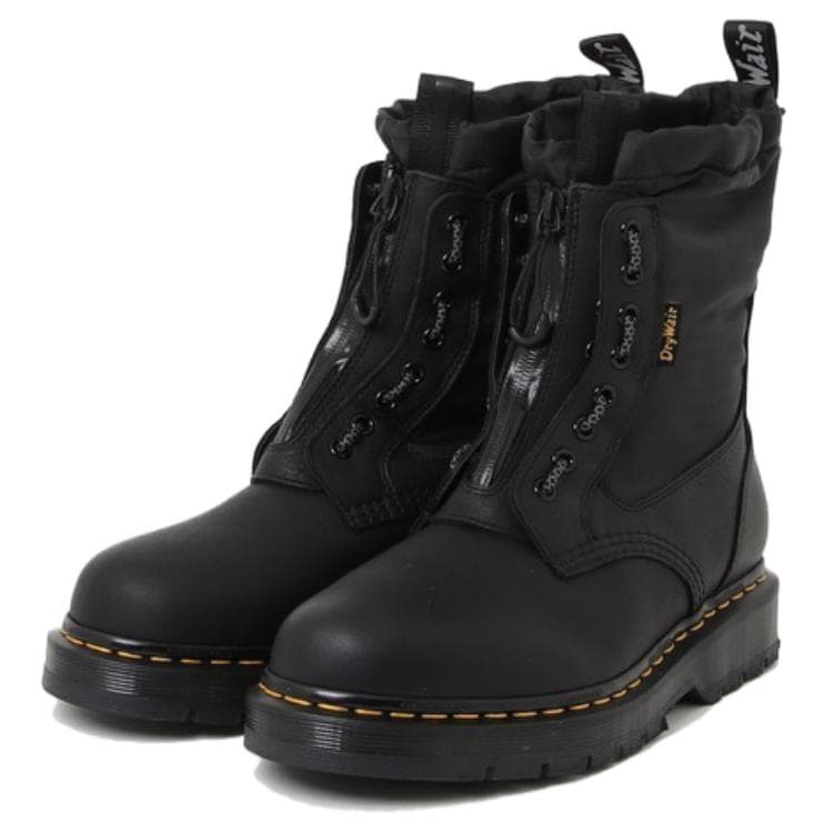 Ботинки Dr.Martens 1460 Кожаные Короткие Армейские Ботинки 3,5 см Унисекс Черные - изображение 2