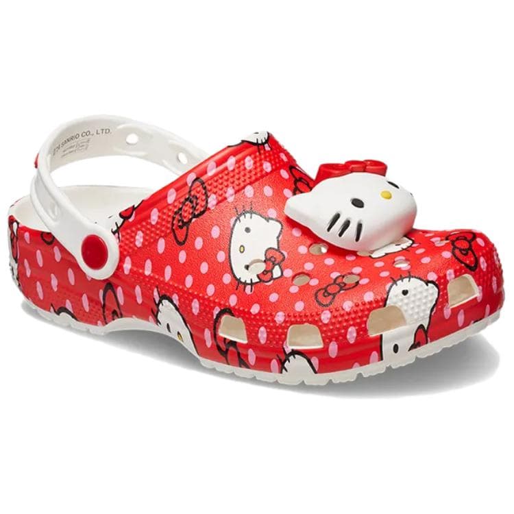 Сабо Crocs x Hello Kitty Classic Sabo Рубцовые Резиновые Женские Красные - изображение 3