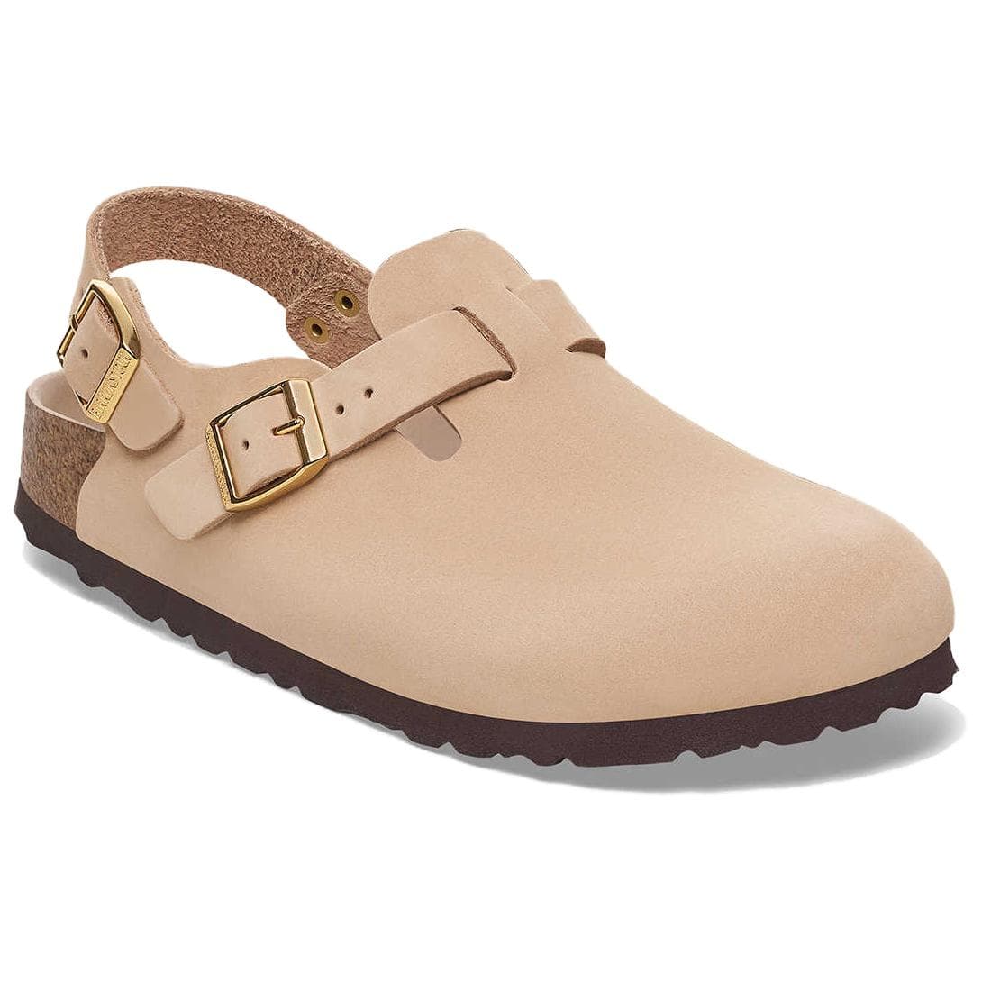 Тапочки Birkenstock Tokio Кожа Повседневная обувь Женские Песок Узкая версия - изображение 3