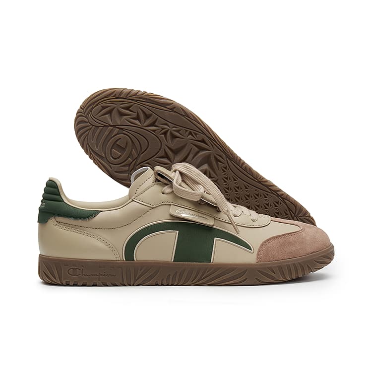 Кроссовки Champion T Trainers Немецкий язык Армейский стиль Низкие кеды для скейтбординга Мужские Песочный Оливково-зеленый - изображение 2