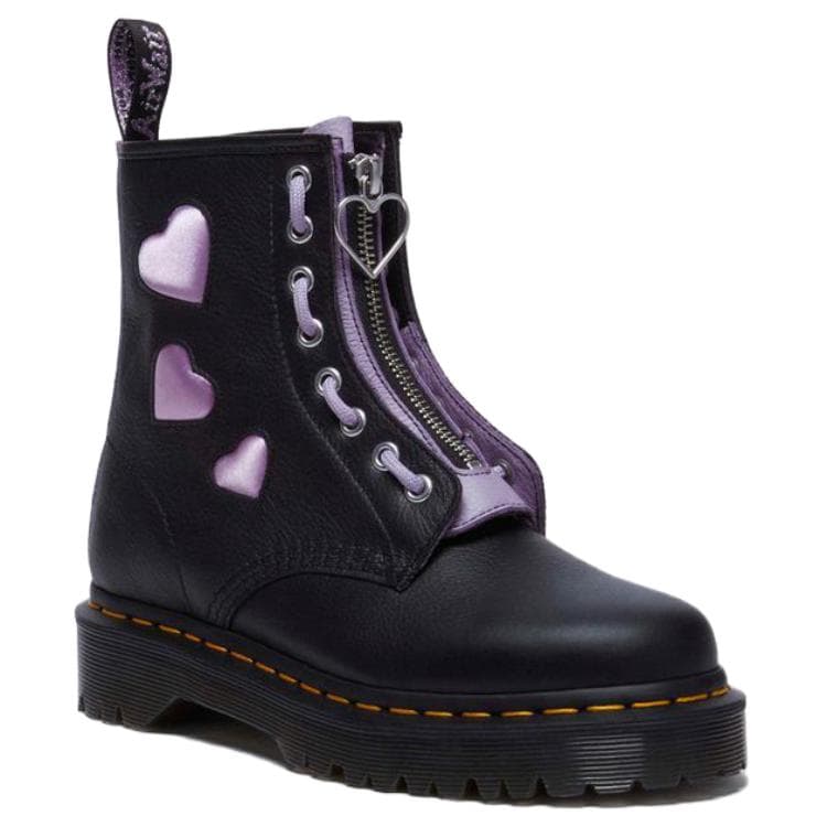 Ботинки Dr.Martens Текстиль Коровья кожа Короткие армейские ботинки Женские Черный - изображение 2