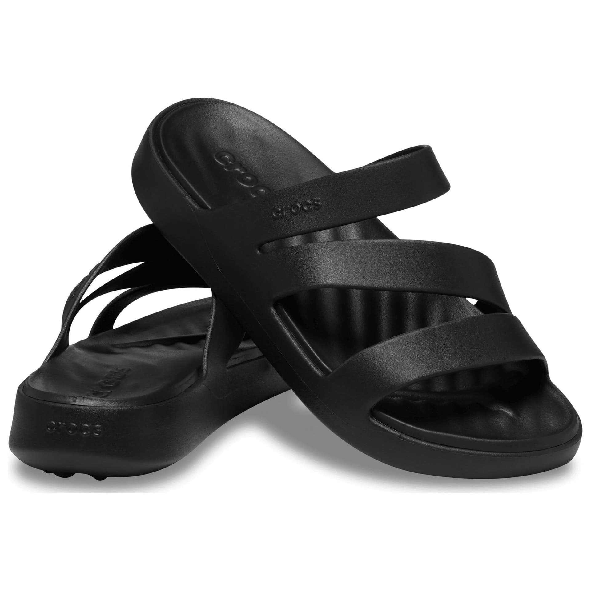 Сандалии Crocs Устойчивые к истиранию Шлепанцы Женские Черные - изображение 3