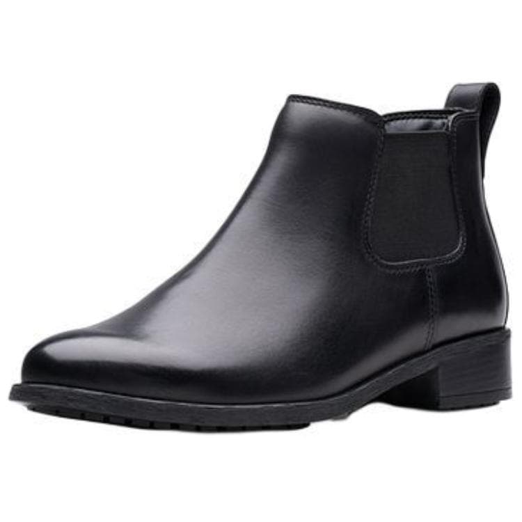 Ботинки челси Clarks Коровья кожа Короткий Челси Женские Черный - изображение 2