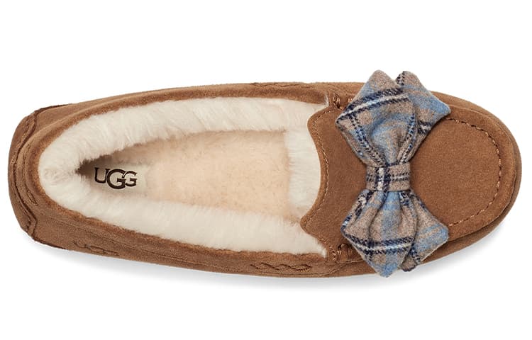 Тапочки UGG ANSLEY Plaid Bow - изображение 5