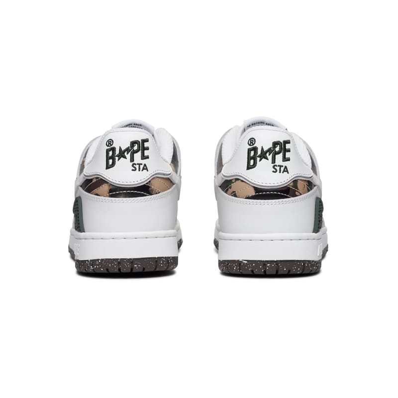 Кроссовки A BATHING APE Низкие кроссовки для скейтбординга Мужские Белые - изображение 4