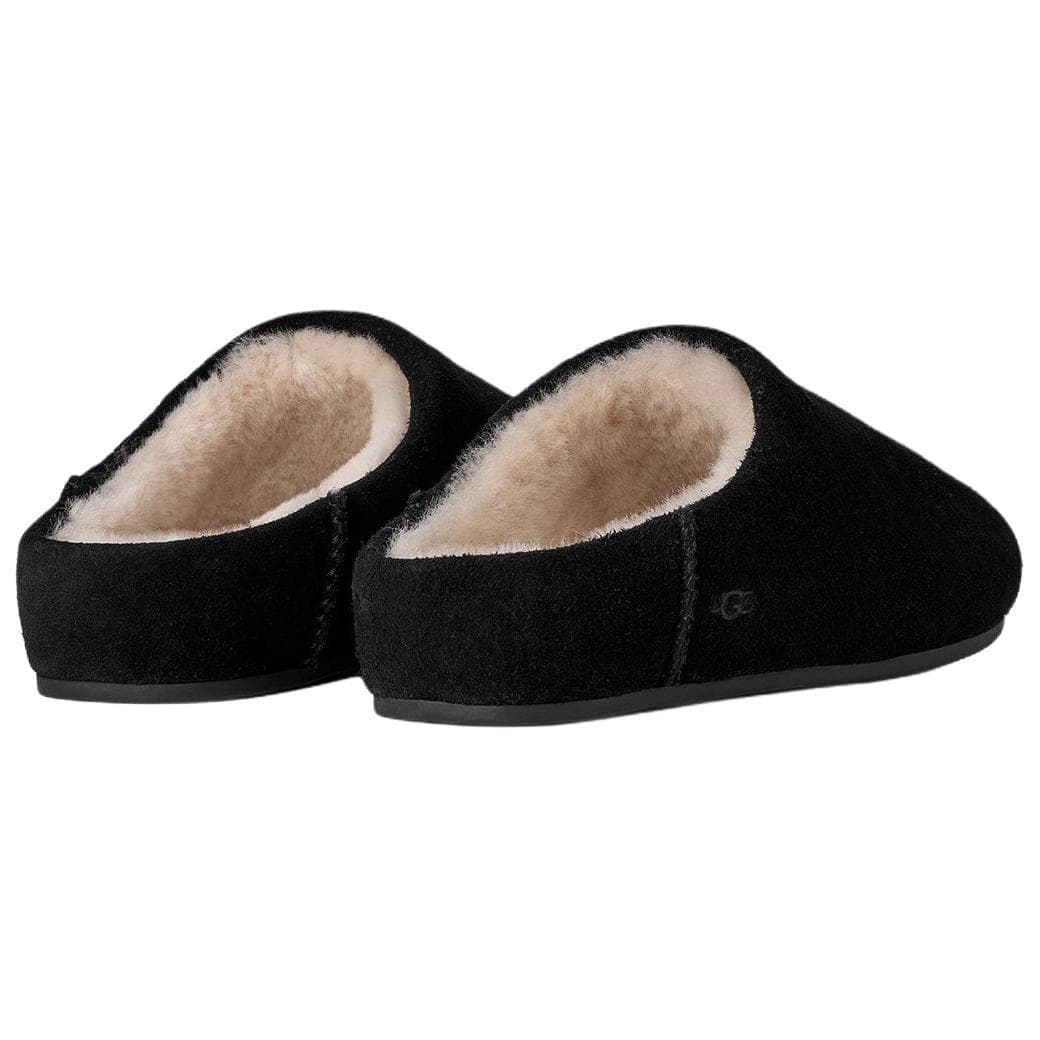 Сандалии UGG Elea Модные Удобные С флисовой подкладкой Мюли Резиновая подошва Домашние тапочки Женские Черные - изображение 4