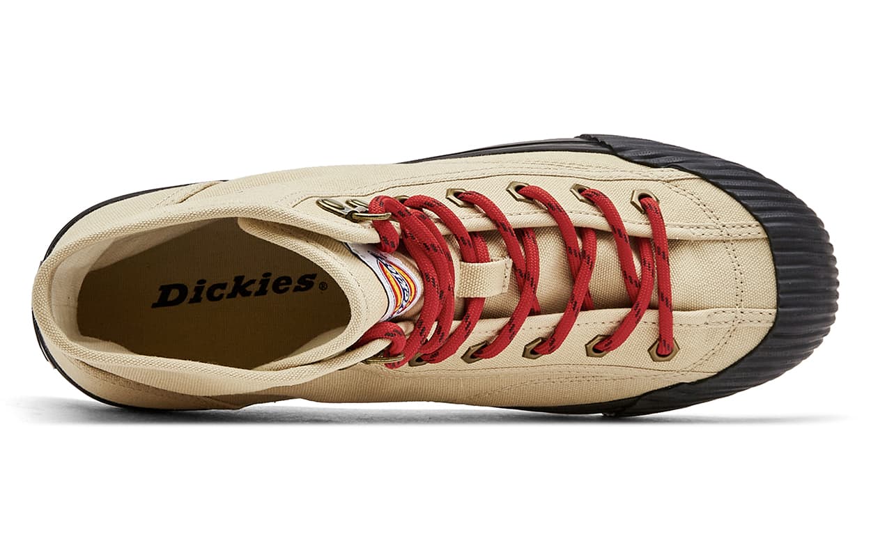 Кроссовки Dickies Высокие Кроссовки для Скейтбординга Мужские Бежево-Черные - изображение 3