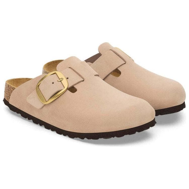 Сандалии Birkenstock Минималистичный Элегантный Можно носить снаружи Дышащий Тапочки с закрытым носом Женский Песочный Узкая версия - изображение 3