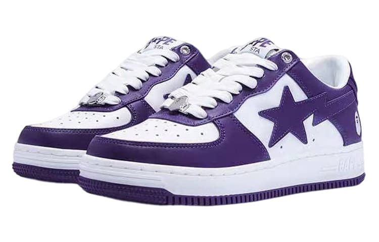Кроссовки A BATHING APE STA White Purple - изображение 2