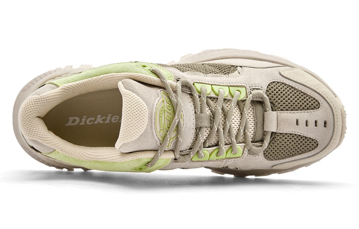 Кроссовки Dickies Синтетическая кожа Низкий верх Повседневная обувь Мужская Светло-зеленый Бежевый - изображение 3