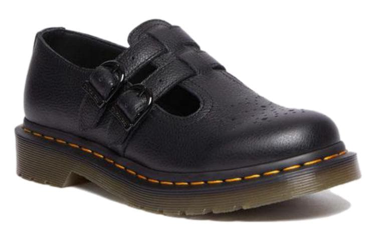 Тапочки Dr.Martens 8065 Кожа Mary Jane Женские Туфли Черные - изображение 2