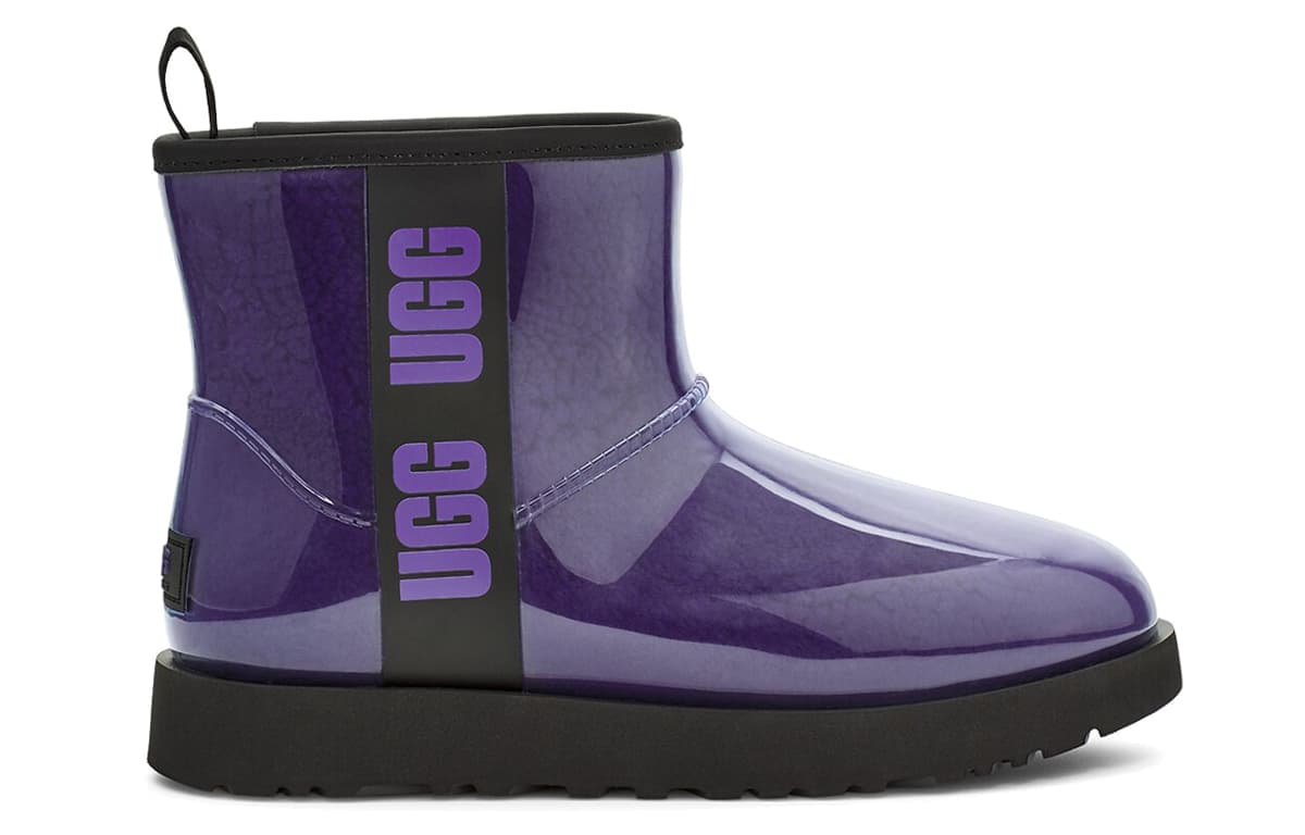Ботинки зимние UGG Classic Clear Mini Black Purple - изображение 2
