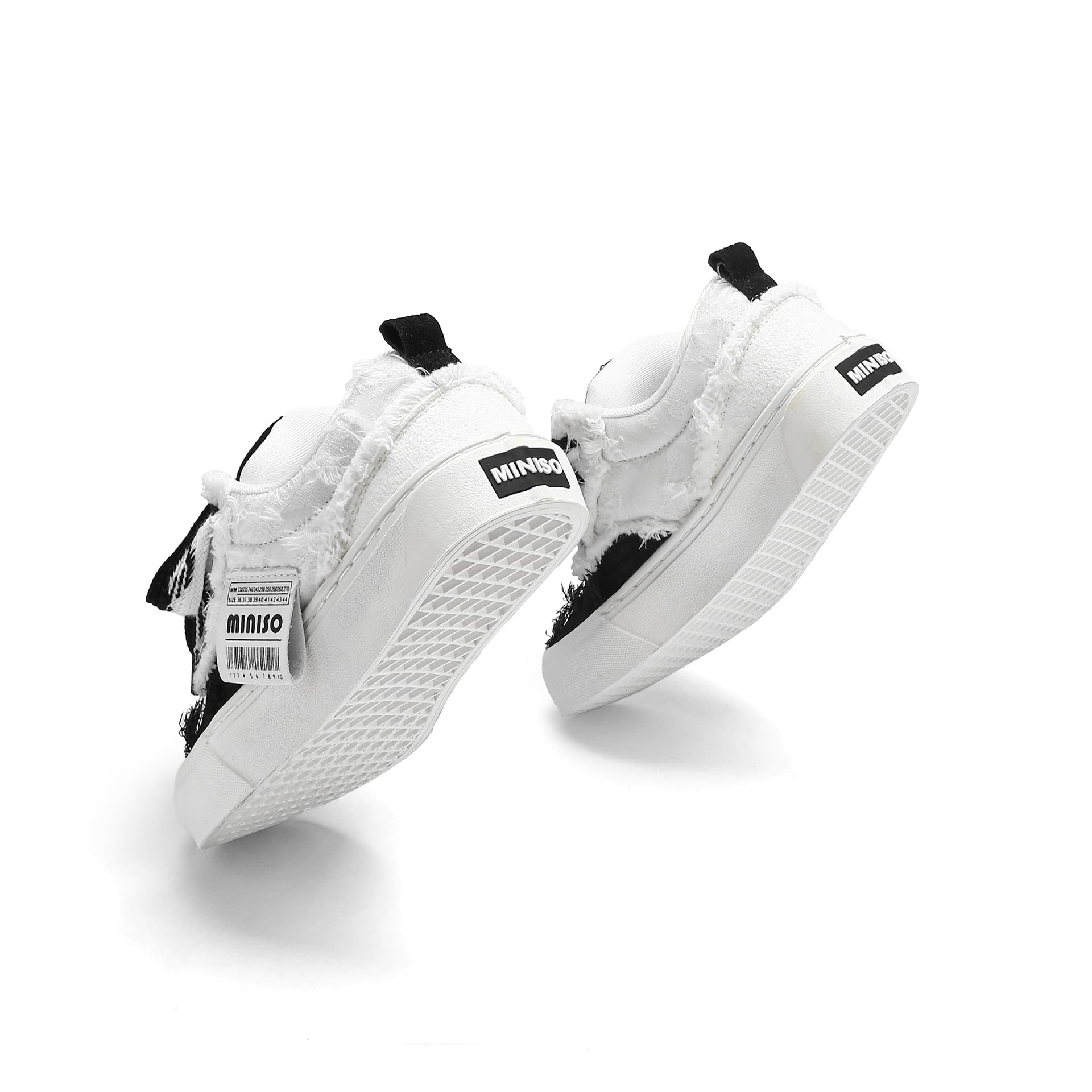 Кеды Miniso Low-Top Classic White Black Unisex Miniso Низкие кеды Классические Белый Черный Унисекс - изображение 7