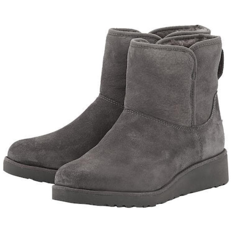 Ботинки зимние UGG Australia Kristin Замша Термические Короткие Снежные Ботинки Женские Серые - изображение 3