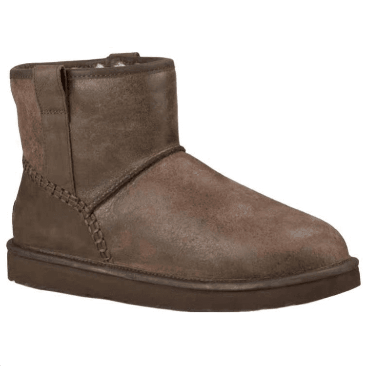 Ботинки зимние ugg Лицевая коровья кожа Короткий Сноубутсы Мужской Коричневый - изображение 2
