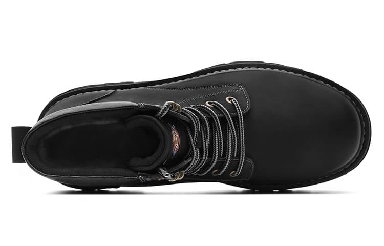 Ботинки уличные Dickies Кожа Термический Устойчивый к Износу Короткий Аутдор Мужской Черный - изображение 3