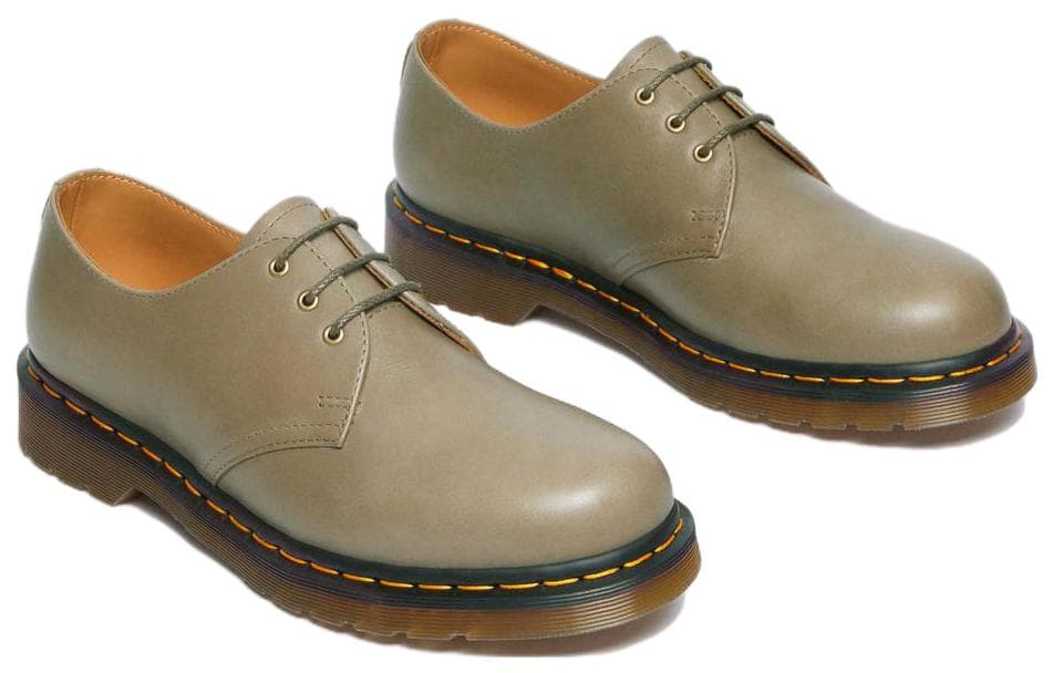 Dr.Martens 1461 Кожа Повседневные кожаные туфли Мужские Оливковые - изображение 4